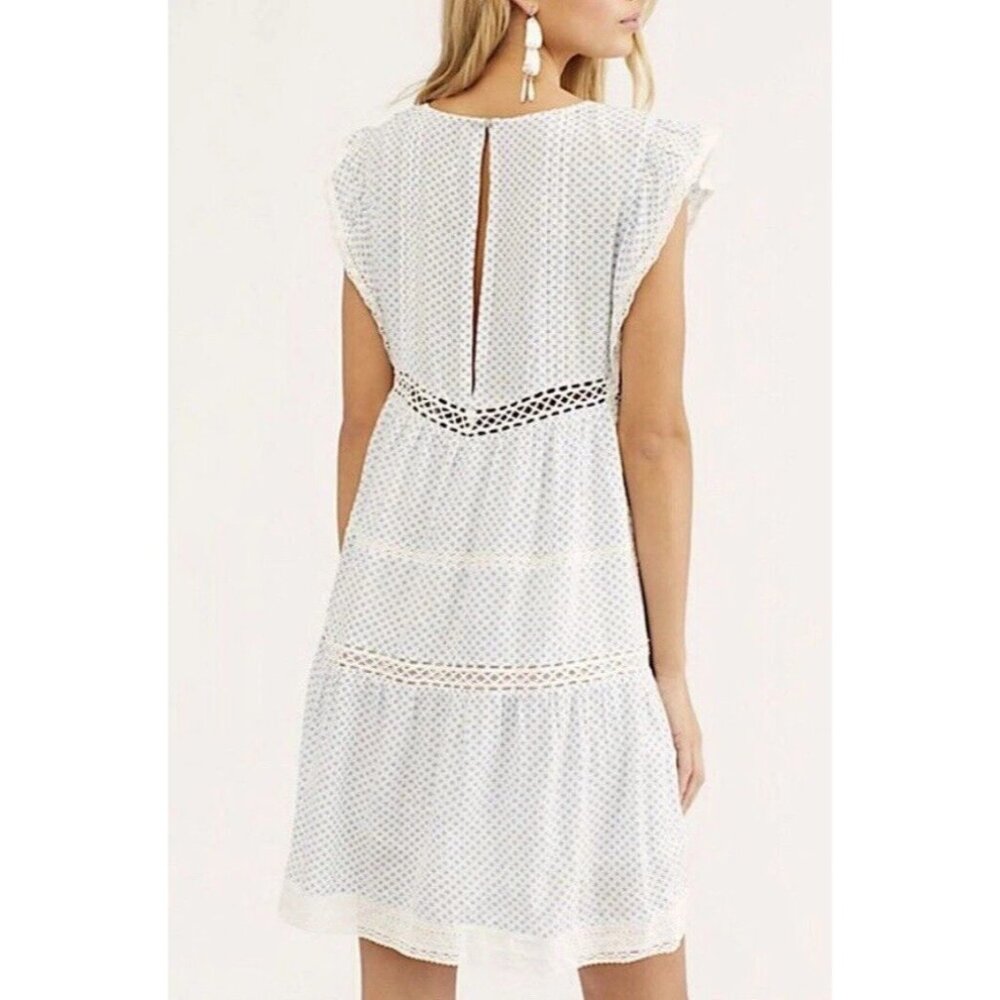 Free People White Eyelet Mini Dress